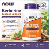 NOW Foods, Berberine 400mg, Support Glucose Metabolism with MCT Oil, Capric Acid, 90 softgels m3w0b9