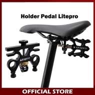 Litepro Pedal Holder QR Buckle Bracket Black Pedal Holder NEW