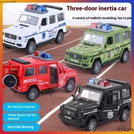 Pull Back Ambulance Police Car Toy with Working Doors - Educational Rescue Vehicle for Kids