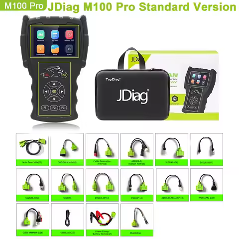 JDiag M100 Pro Motorcycle Diagnostic Scanner Tool OBD OBD2 Fault Code Reader For BMW KTM Honda Kawas