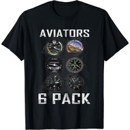Aviators 6 Pack Shirt Funny Pilot Gift Idea Premium T-Shirt