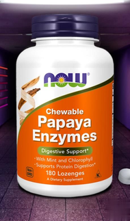 เอนไซม์มะละกอ / Papaya Enzymes 180 / 360 Lozenges by NOW FOODS