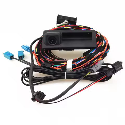 RCD 510 RNS 310 RNS315 12V RGB Rear View Reversing Parking Camera Plug Cable Harness Kit for VW Tigu