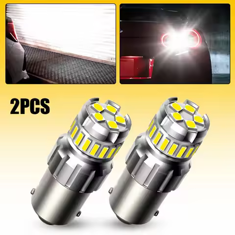 AUXITO 2Pcs 1156 BA15S LED Canbus P21W 1156 1157 BAY15D P21/5W W21/5W T20 7443 7440 For Car Tail Bac