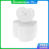 Tgm Heart Pacifier Plus 3 Months+ (Snow) Case Included
