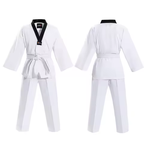 Taekwondo Uniform Dobok Adult Children's Competition Long-Sleeved Shirt Pants Set Gymnasium TKD Kara