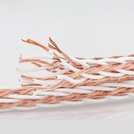 Preffair 8TC Single Crystal Copper Speaker Cable Audio Main Speaker Cable Center Cable Power Amplifi