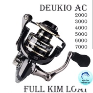 Máy câu cá Deukio AC 2000-7000 cối kim loại máy câu lure lăng xê dùng cho cần câu máy đứng