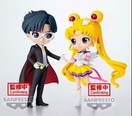 現貨[Qposket劇場版 美少 女戰士Cosmos 美少女戰士禮服幪面俠& 月野兔十指緊扣版(不散賣)