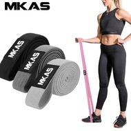 Mkas ชุดยางยืดออกกำลังกายยาวสำหรับทุกเพศ, ยางยืดโยคะออกกำลังกายสายสควอท์ต้นขาสะโพกอุปกรณ์สำหรับใช้ในยิมที่บ้าน