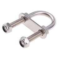 Almencla 316เรือสแตนเลส M10 U-Bolt ขนาด50X90X43มม.