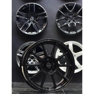 TC105X HMD-9072(TNP) 7X16 5H100 ET38 SUPER GLOSS BLACK NEW SPORT RIM