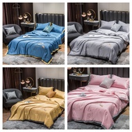 Cotton Blanket Quilt Comforter Set Queen Super Soft Quilt Comforter Single Feather embroidery coolin
