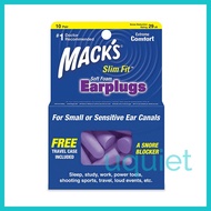 Mack's Slim Fit Earplugs/ Small Soft Foam Ear plug, 10 Pair/ Sleeping/ Snoring/ Traveling