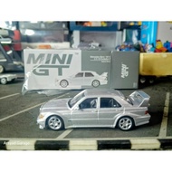 Diecast Mini GT Mercedes Benz 190e 2.5-1.6 Evolution II Astral Silver no 852