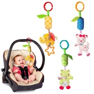 Newborn Baby Plush Stroller Toys Baby Rattles Mobiles Cartoon Animal Hanging Bell Educational Baby Toys 0-12 Months