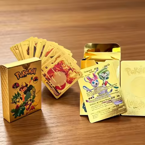 Pokemon Card Gold Silver Black Vmax GX V Card Collection Battle Colorful Card English Child Toys Chr