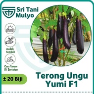 20 Biji - Benih Terong Ungu YUMI F1 - Cap Panah Merah Benih Terong Favorit Petani - Bibit Sayuran
