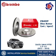 Isuzu DMAX D-MAX RT50 2.5 / 3.0 Chevrolet Colorado BREMBO FRONT Disc Rotor DEPAN (2pcs)