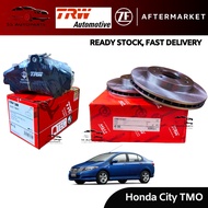 TRW Honda City TMO (GM2), Jazz TGO (GE) 08'-13' Front (Depan) & Rear (Belakang) Disc Rotor (2PCS) & 