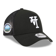 Los Angeles Dodgers Upside Down Black 9FORTY A-Frame Trucker Cap