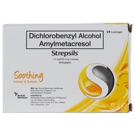 Strepsils Antiseptic Soothing Honey and Lemon 24 Lozenges