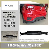 【Ready Stock】PERODUA MYVI GEN3 V2 REAR DIFFUSER (PUR) WITH GEAR UP SKIRT AND PLATE BOARD 2017 2018 2