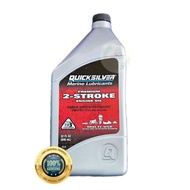 QUICKSILVER 2T Marine Lubricants Premium 2-Stroke Engine Oil 946ml Minyak 2T Quicksilver 2T Oil Miny
