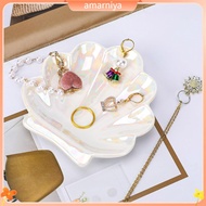 ofiendsand Shell Jewelry Dish Tray Storage Organizer Handmade Shell Jewelry Tray for Rings Elegant E