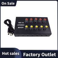 2 Channels Sound Mixing Console 10-Way Audio Mixer Professional Portable Mixer Sound Mixing Console