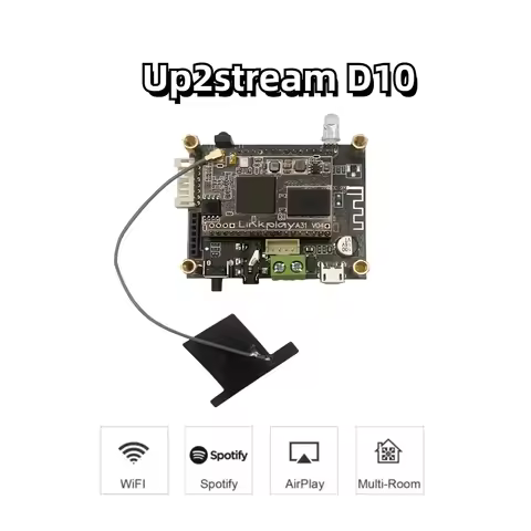 D10 WiFi and Bluetooth 5.0 Audio Receive Bluetooth Module I2S Analog Output ESS9023 Output Board Wit