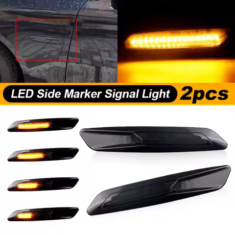 Dynamic LED Turn Signal Light Side Marker For BMW 3 Series E90 Sedan E91 Touring 2006 2007 2008 2009