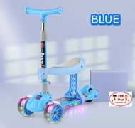 Kid Scooter สกู๊ตเตอร์ 3 ล้อ ล้อมีไฟ พับเก็บง่าย ช่วยบริหารกล้ามเนื้อขาและช่วยในการทรงตัวของเด็ก ปรับความสูงได้ 4 ระดับ Kid Scooter