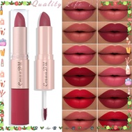 CmaaDu 2 in 1 Matte Lipstick Lip Gloss Long-lasting Use Non-fading Waterproof Non-stick Cup