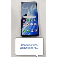 OPPO RENO 7 5G (used phone)(8gb RAM + 256gb ROM)