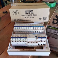 DB set 26 way c/w 63a 4p elcb ,63a 3p mcb, 1p mcb *19 & mcb bar / gls elcb / gls mcb /Epi DB 26 - 28