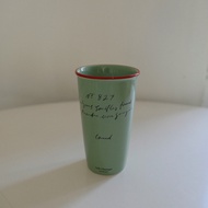 韓國 HÔTEL827 手寫日記 陶瓷直杯 湖水綠