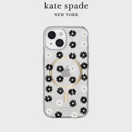 【kate spade】iPhone 15系列 MagSafe 精品手機殼 雛菊花戀 iPhone 15