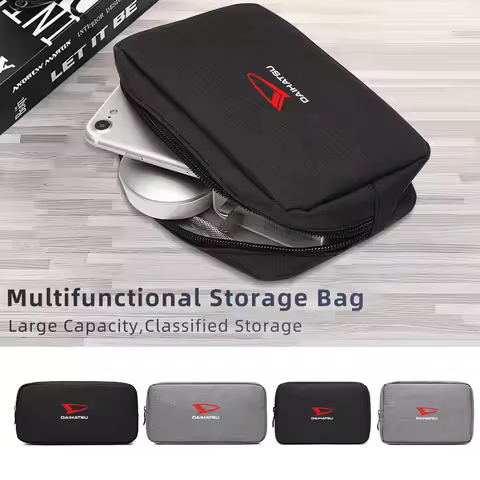 Digital Cable Storage Bag Charger Organizer Cellphone Case For Daihatsu Terios Sirion Mira Materia R