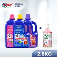[Bundle Deal] Yuri-matic Laundry Liquid Detergent 2.8Kg + Yuri Ligent Bio Dishwashing Liquid 1L