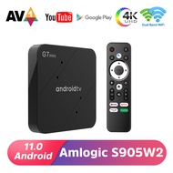 กล่อง G7ขนาดเล็ก Vhsi สมาร์ททีวี11.0 Amlogic S905W2 4K HDR กล่องสมาร์ททีวี2.4G/5GHZ WiFi Youtube Goo