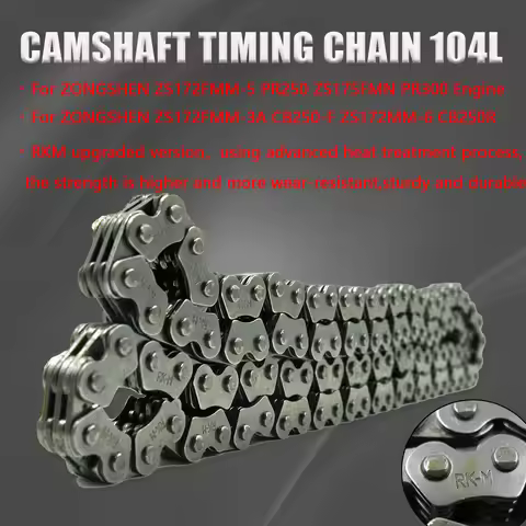 Motorcycle Accessories Camshaft Timing Chain 3x4 104L RKM Upgraded Chain For ZONGSHEN CB250-F CB250R