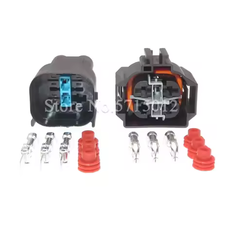 3 Hole Automobile Cable Connector Car Large Current Socket Auto Electronic Fan Plug For BMW X1 X3 E9