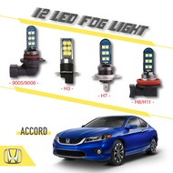 (HONDA) Accord 1PC 12LED Fog Light Bulb Dual Mode Strobe + Constant Spot Light Bulb Replacement H3 H