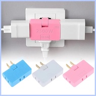 Rotatable Socket Converter 2500W One In Three 180 Degree Extension Plug US Multi Plug Mini Slim