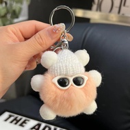 Imitation Plush Briquette Pendant Car Key Bag Cartoon Plush Doll Pendant Fashion Cool Keychain