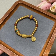 Pendant Bracelet Frosted Bead Charm Lucky Benming Year Couple Pixiu Safe Buckle Female 95AH