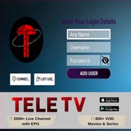 New ID TeleTv & Renew ID Tele Tv Iptv Smarters Pro Iptv12k MY