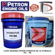 [100% ORIGINAL] PETRON HYDROTUR AW 46 HYDRAULIC OIL , 18L