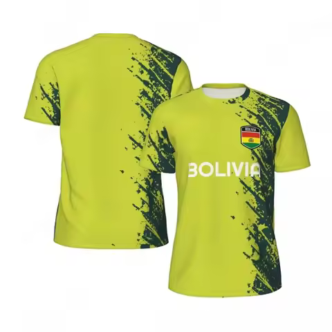 Summer 3D Printed Bolivia Football T-shirt For Men Fashion 2025 Short Sleeve Tshirt Kids Sports Foot